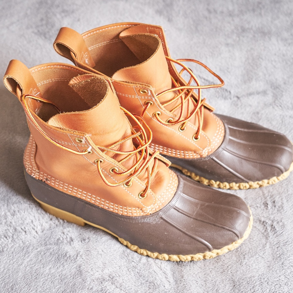 L.L. Bean Tan and Brown Men's Rain & Snow Boots
